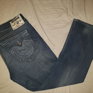 True Religion Blue Denim Straight leg jeans